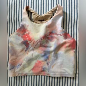 Old Navy Multicolor Abstract Crop Top